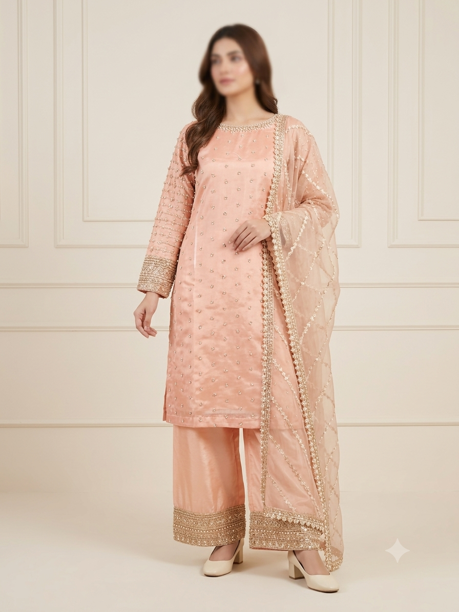 Full Pearl Work (3pc) - BU10065
