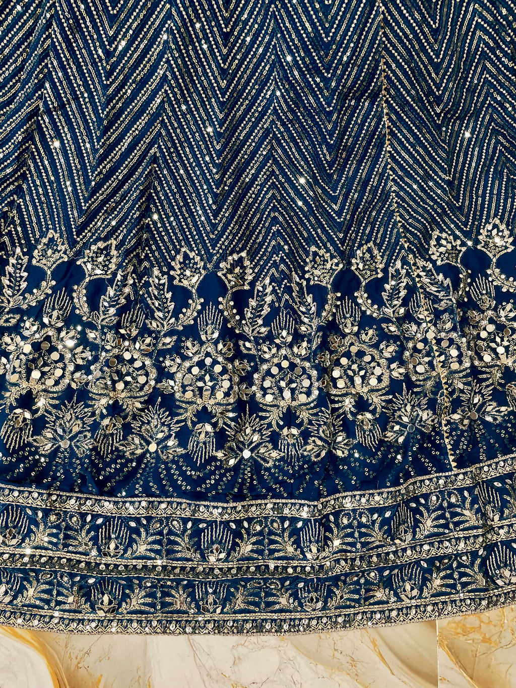 Festive Flair Embellished Anarkali 3(pc) - BU10069