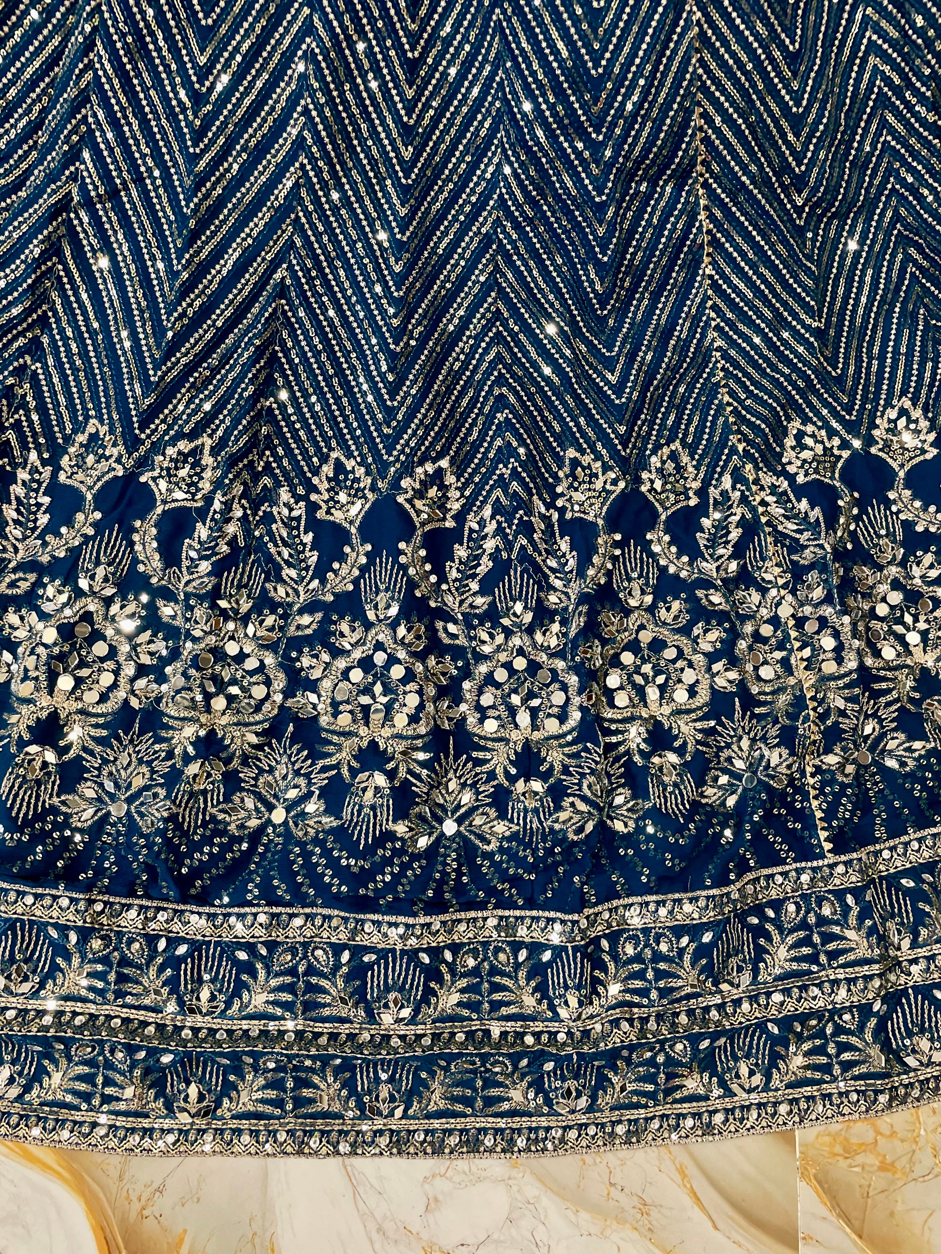 Festive Flair Embellished Anarkali 3(pc) - BU10069