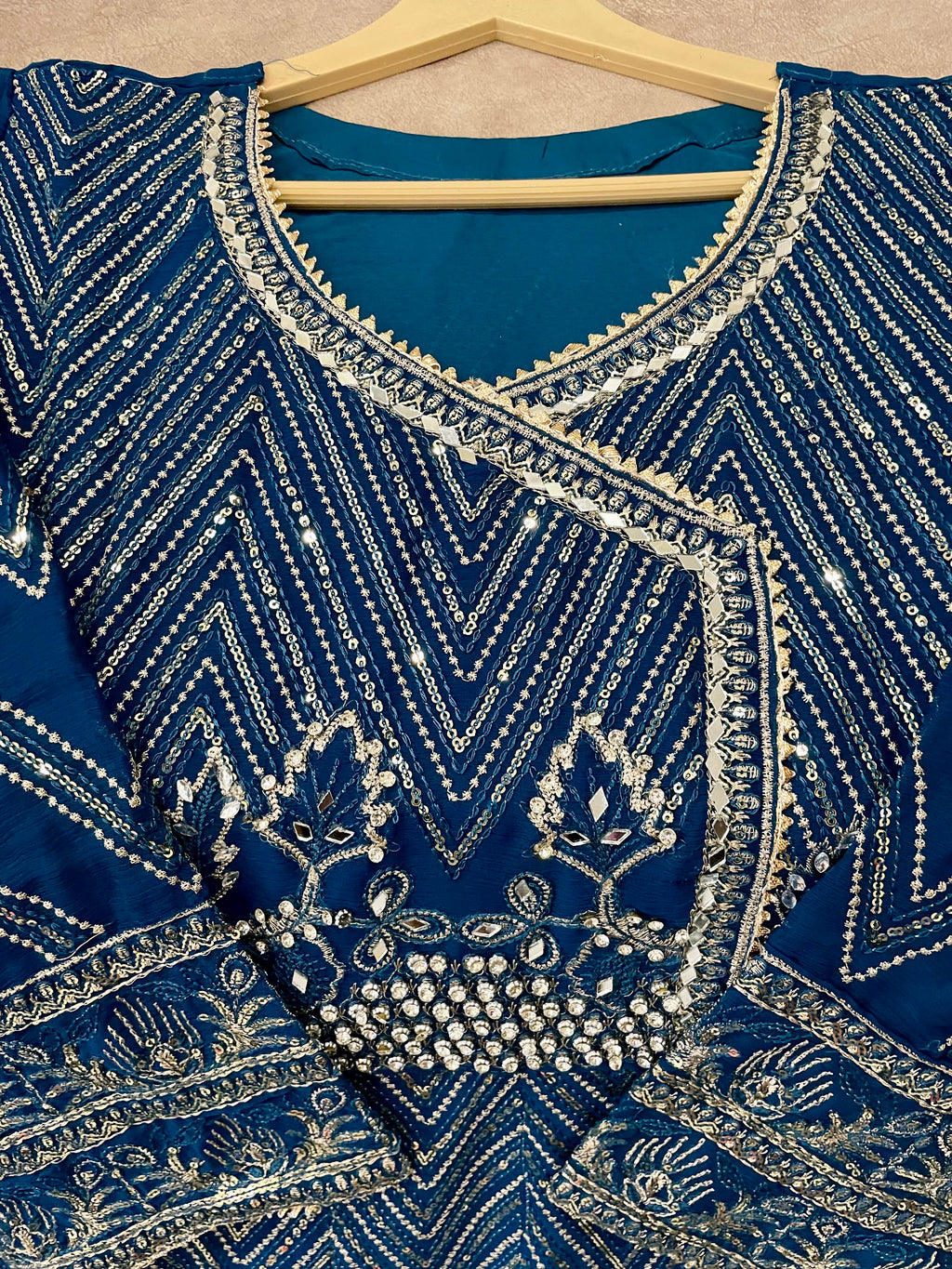 Festive Flair Embellished Anarkali 3(pc) - BU10069