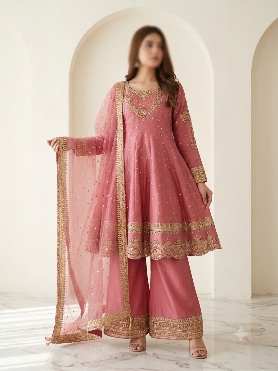 Luxury Cotton Silk (3pc) With Bag - BU10050