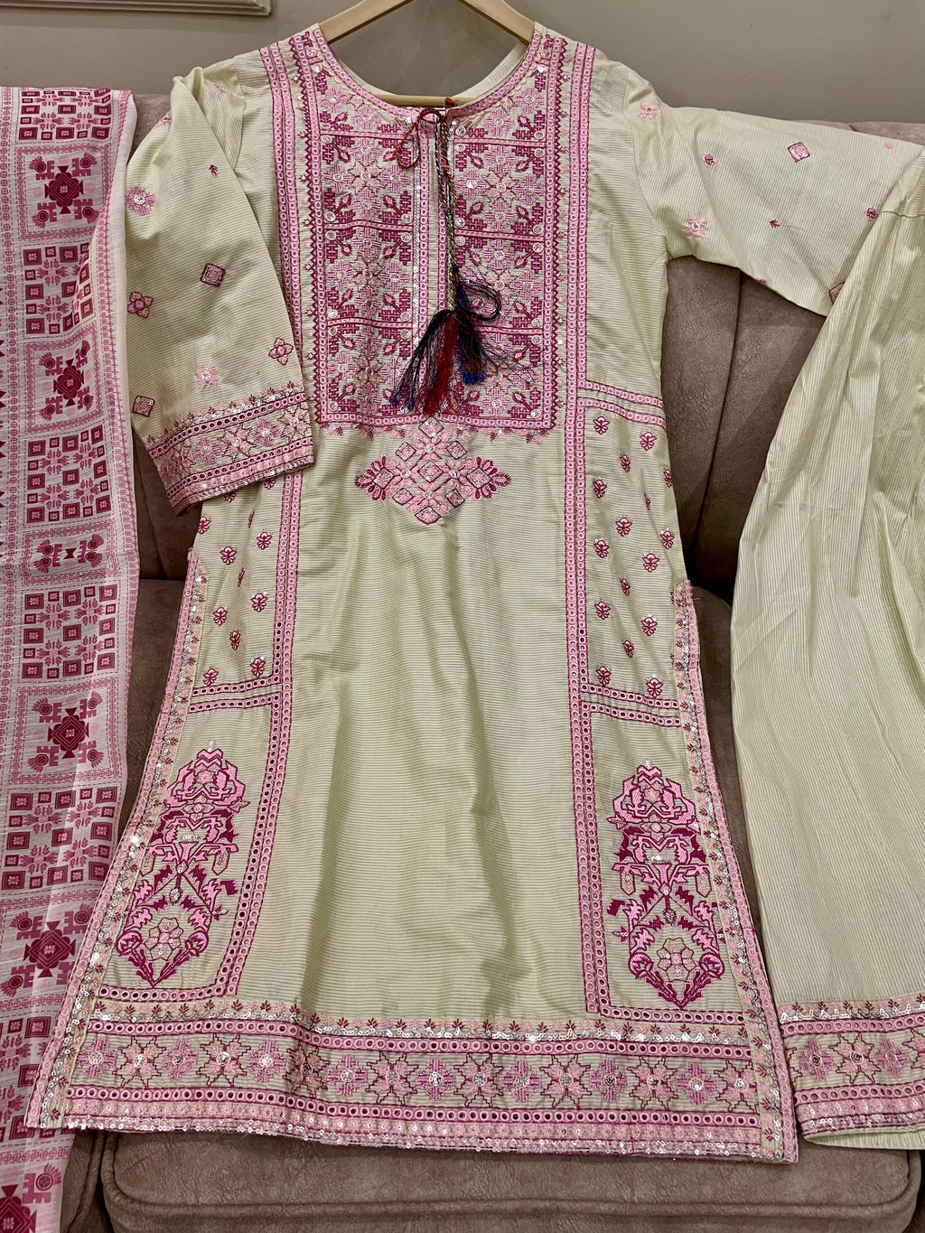 Farshi Shalwar Cotton (3pc) - BU10039
