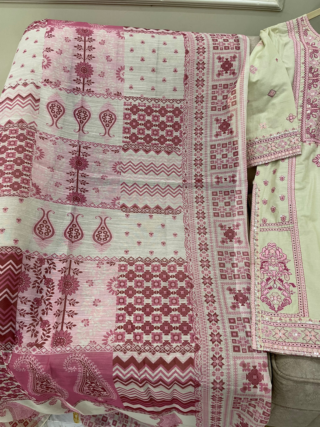 Farshi Shalwar Cotton (3pc) - BU10039