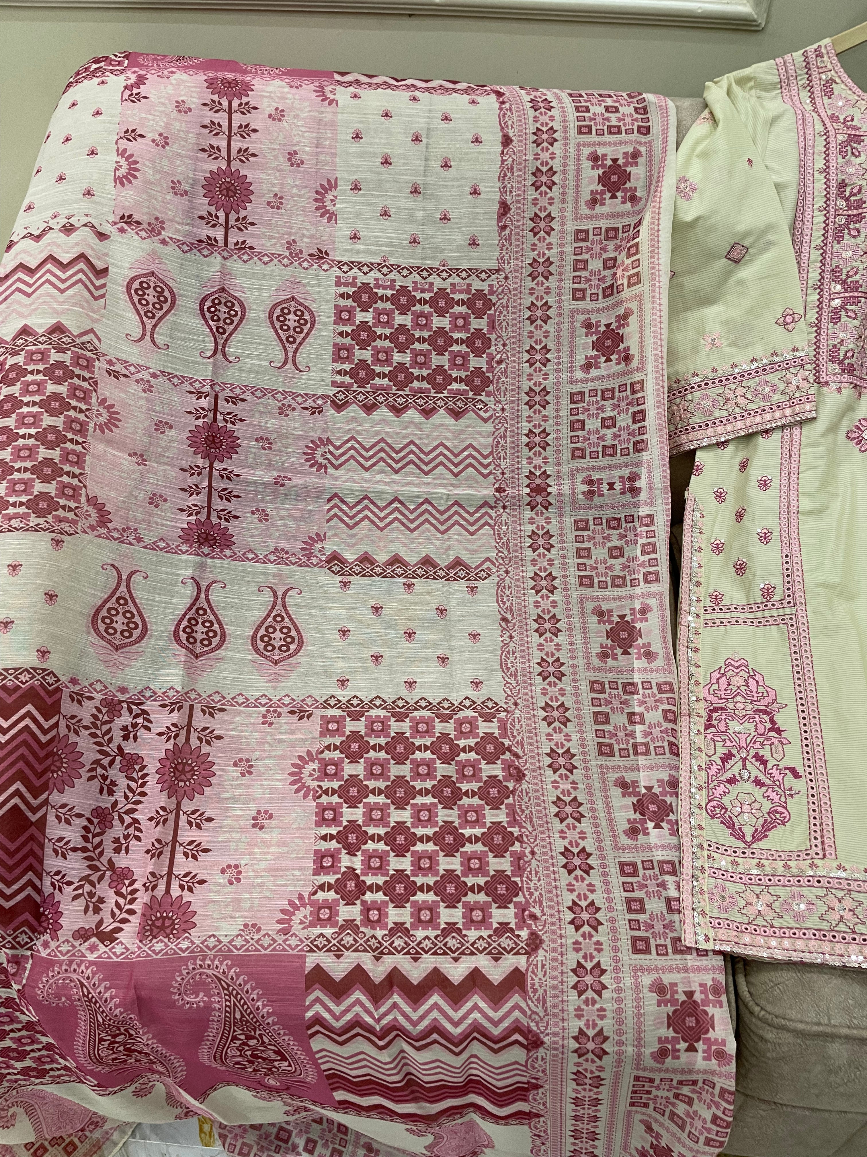 Farshi Shalwar Cotton (3pc) - BU10039