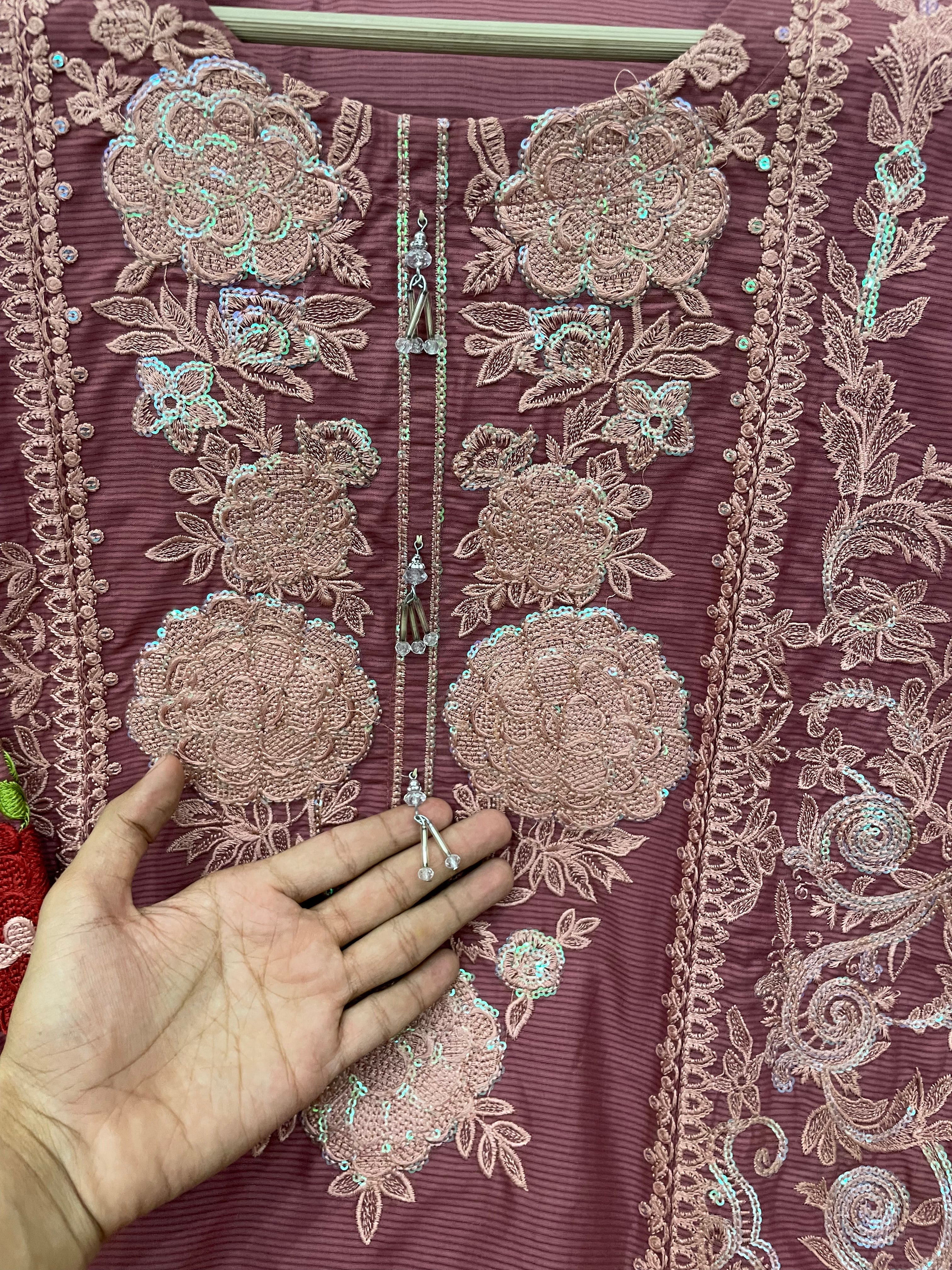 Chikan Kari Cotton (3pc) - BU10040