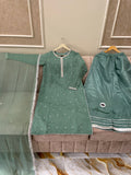 Chiffon (3pc) Suit Handcrafted Pearl Work - BU10047