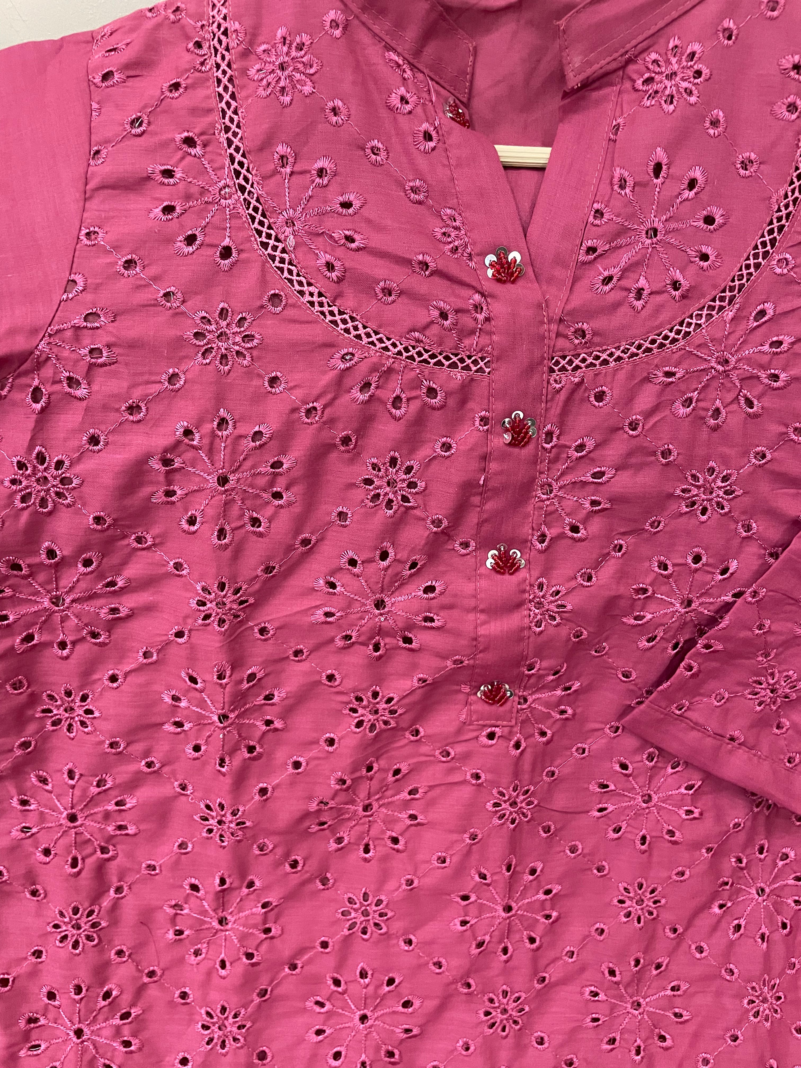 Chikankari Cotton (2Pc) Co-Ord Set - BU10054