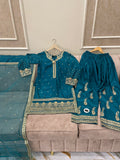 Cotton Silk Farshi Shalwar (3pc) - BU10055