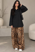 Desi Diva Leopard Farshi Co-Ord - BU10075
