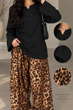 Desi Diva Leopard Farshi Co-Ord - BU10075