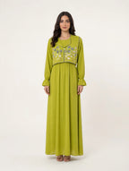 Flora Modest Maxi with Embroidered Koti - BU10073