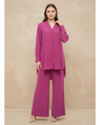 Modest Front-Button Georgette Co-ord Set - BU10056