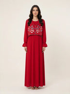 Flora Modest Maxi with Embroidered Koti - BU10073