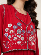 Flora Modest Maxi with Embroidered Koti - BU10073