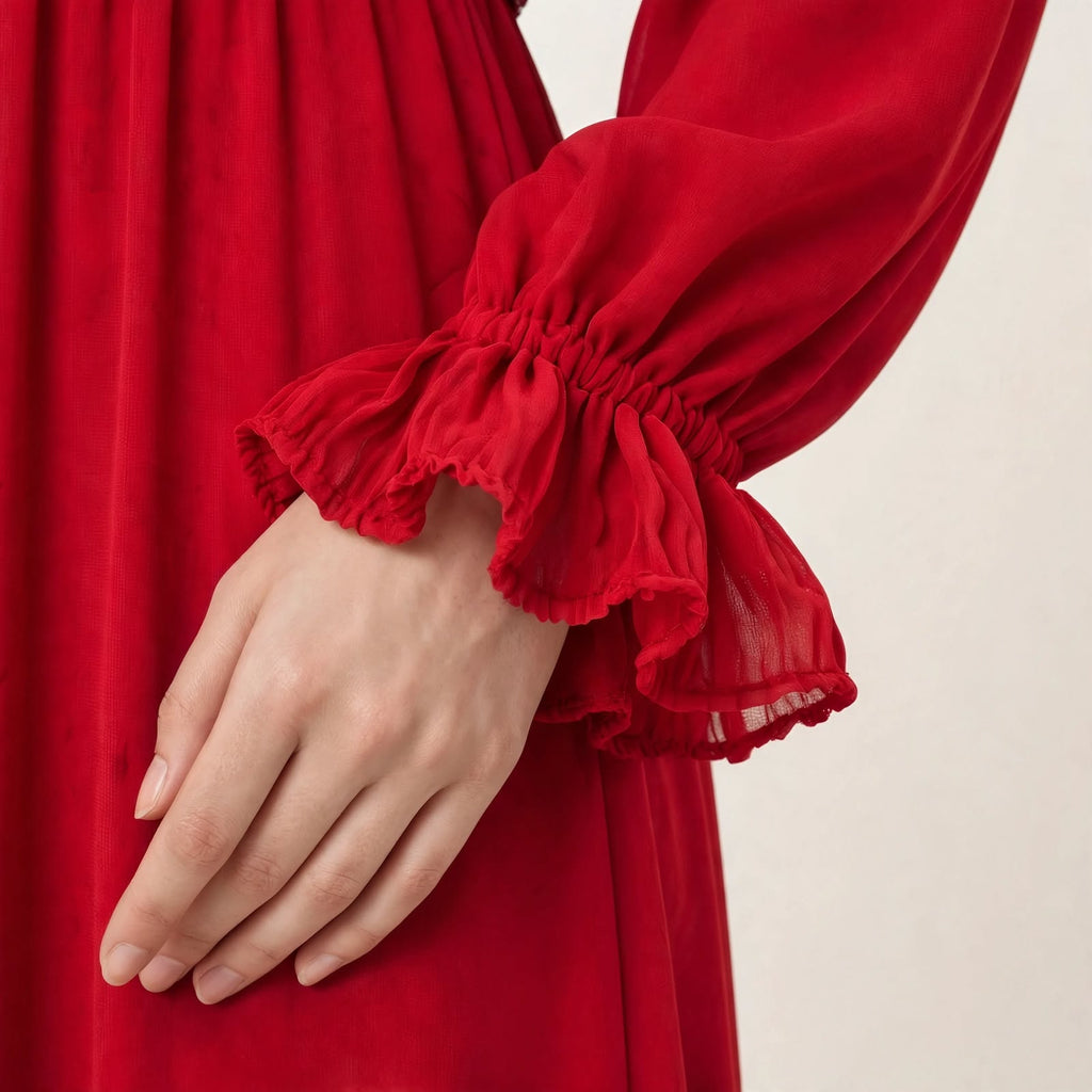 Flora Modest Maxi with Embroidered Koti - BU10073
