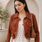 Imported Rust Stone-Studded Maxi - BU10010