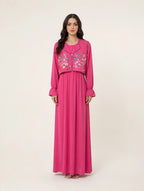 Flora Modest Maxi with Embroidered Koti - BU10073