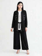 Luxe V-Stone Tie Co-Ord Set - (3 Pc) - BU10071